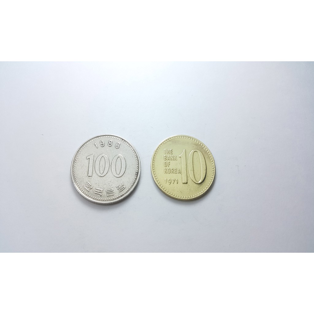 Uang Koin Kuno Korea Selatan Set isi 2bh