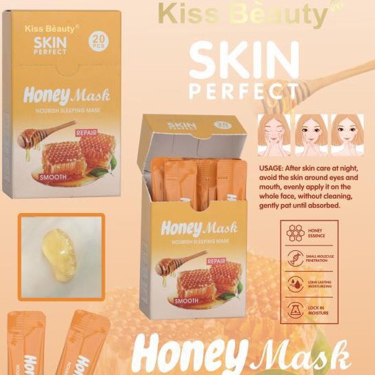 [PER BOX] SLEEPING MASK KISS BEAUTY HONEY MASK SKIN PERFECT NO.1070-03H