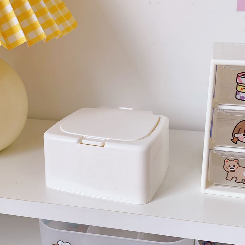 Storage box desktop storage box stickers quilted pad accessories INS button storage box-5