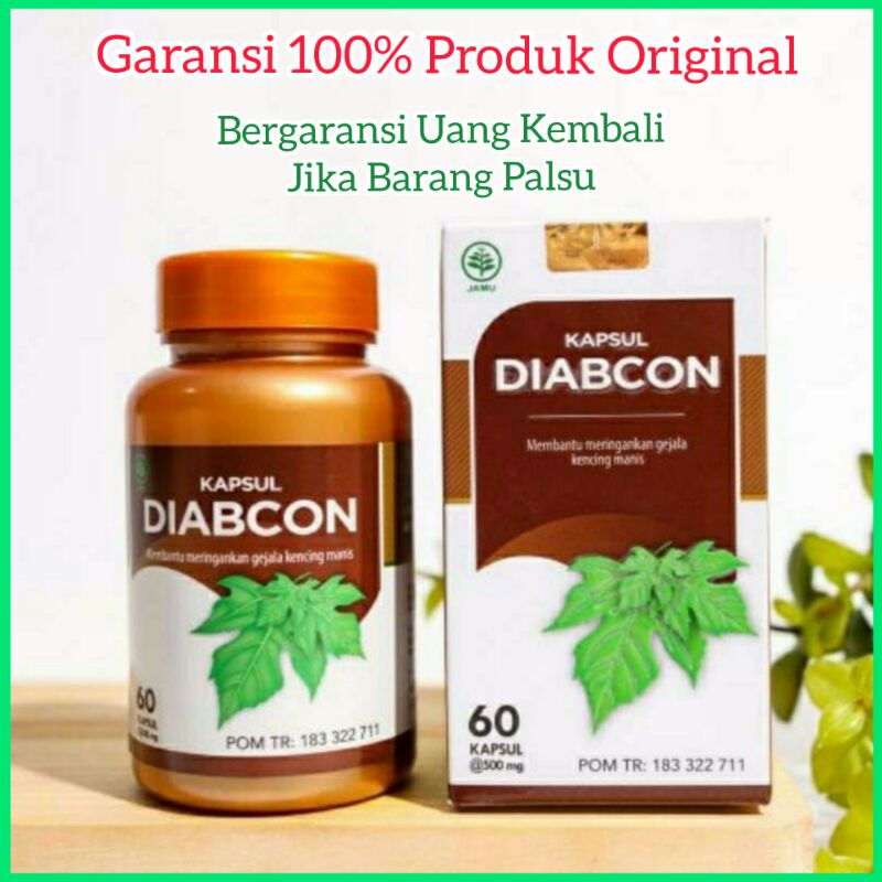 Kapsul Diabcon 100% Asli Bergaransi - Diabcon Original - Kapsul Diabcon Atasi Diabetes - Obat Kencin