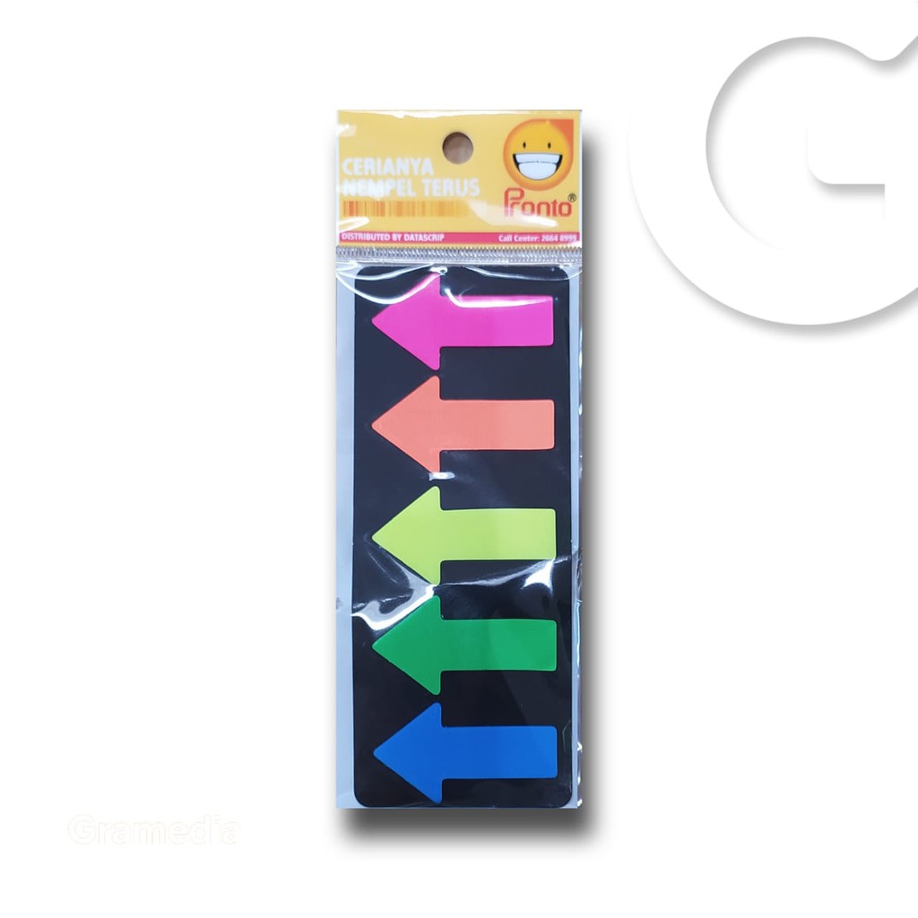

Gramedia Gorontalo - Pronto Neon Film Arrow Indexer 24x45mm 20SHTx5