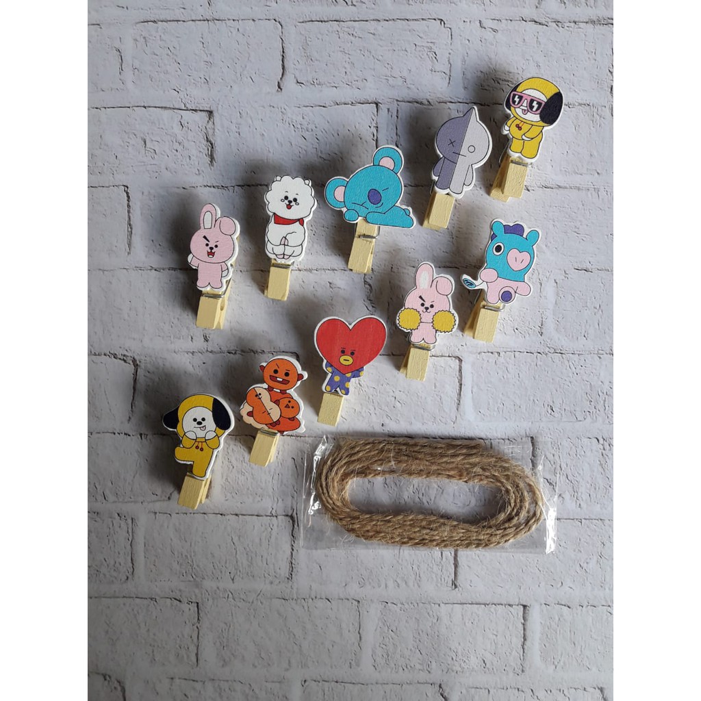 Wooden Clip BT21