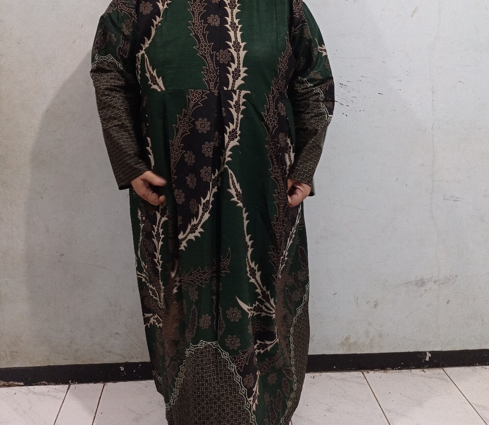 Gamis Batik Terbaru S M L Xl Xxl 3xl 4xl 5xl 6xl 7xl
