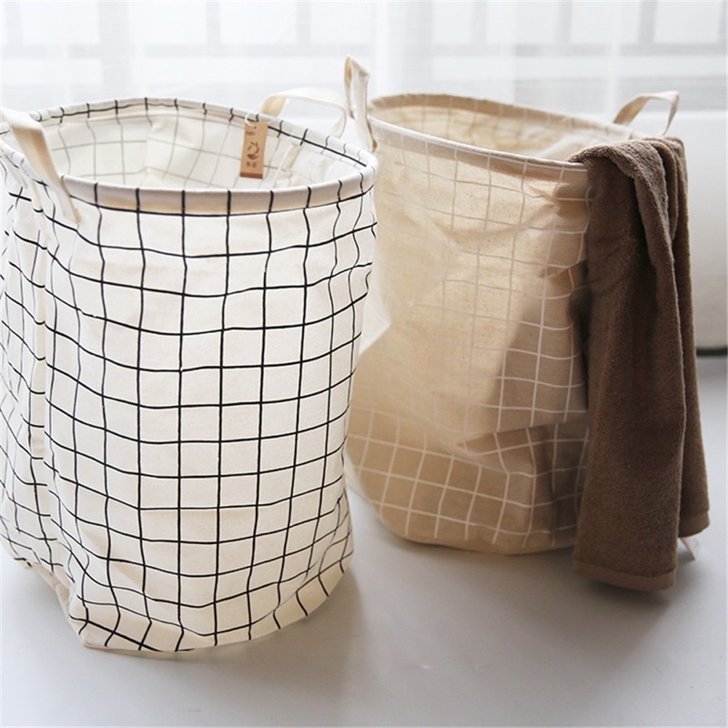 DK KERANJANG Pakaian Kotor Motif / Laundry Basket / Keranjang Baju Bulat