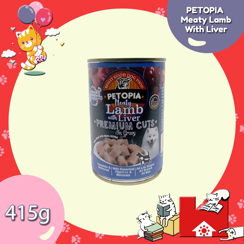 PETOPIA DOG 415GR - Makanan basah kaleng anjing 415 GR