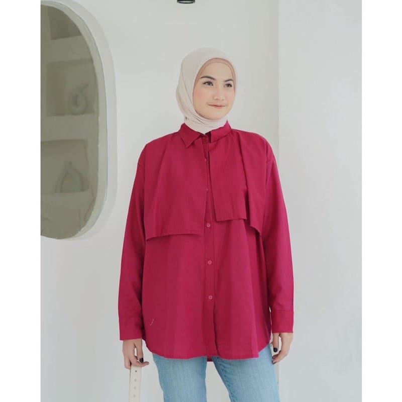 Kemeja Kanna Blouse Atasan Wanita Shirt Wolfis