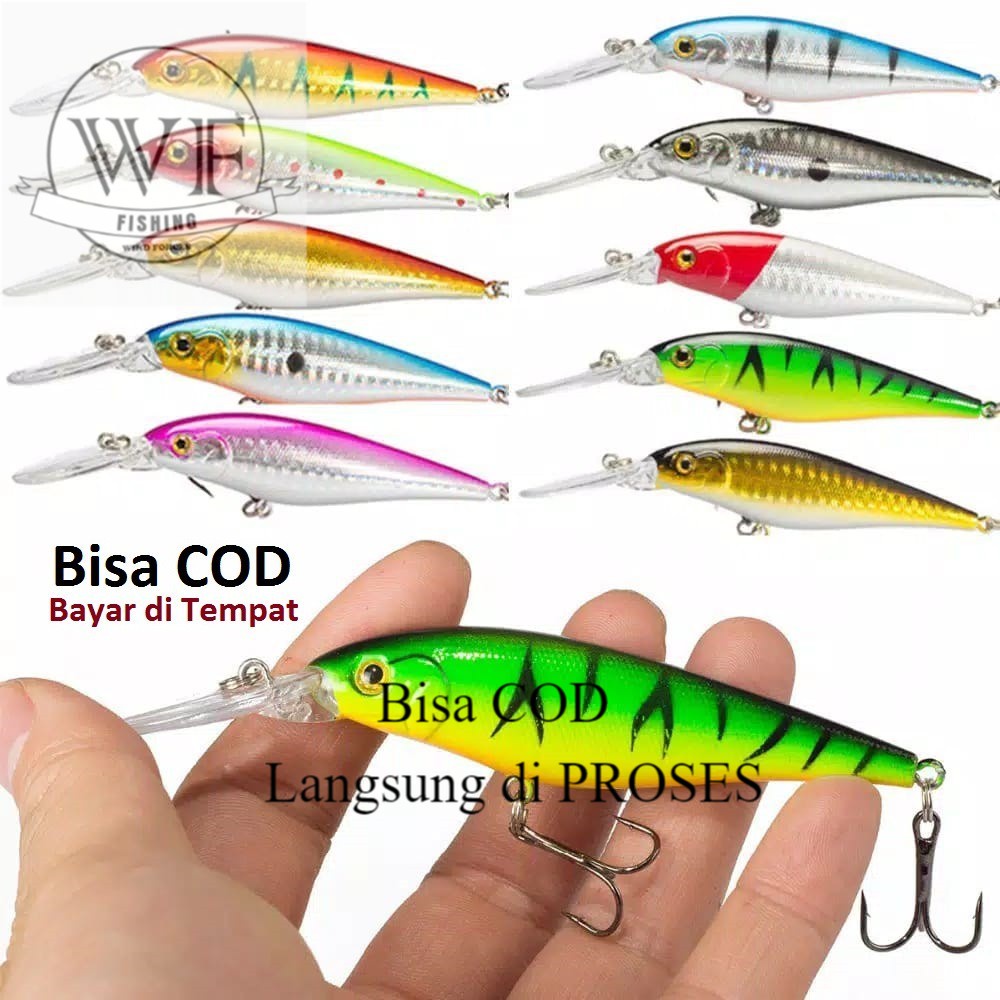 (TERMURAH) 11cm/9.5g Umpan casting mengapung Pancing Ikan Kakap putih casting ikan baramundi