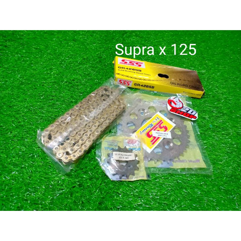 gear gir set sss 428 Supra x 125 karisma Revo blade