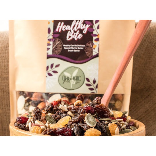 

Trail Mix Nuts Healthy Bite 500 gram / Roasted Trail Mix 500 gram Healthy Bite Premium Organic Paradise