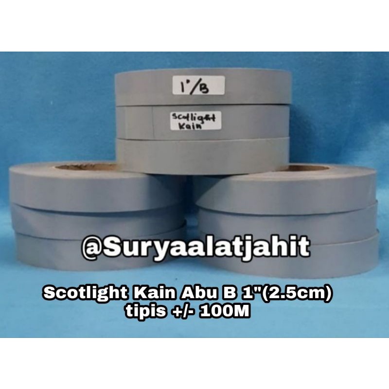 Scotlight Kain Abu B 1in/2.5cm tipis +/-100M =rp.64.500/1Rol