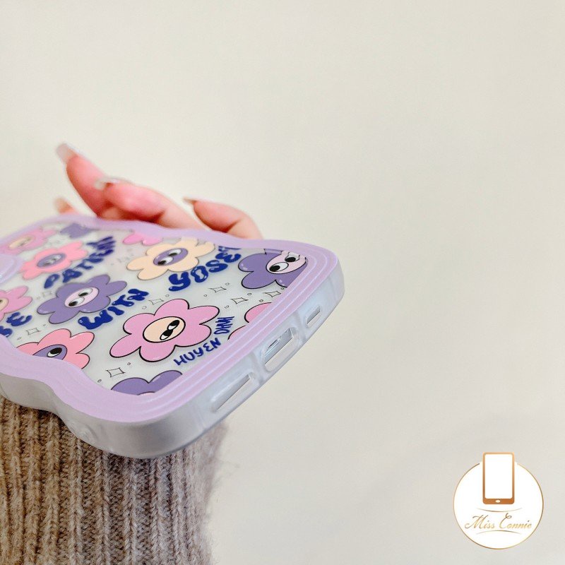 Soft Case TPU Motif Smiley Bunga Untuk iPhone 6 6s 7 8 Plus 11 12 13 Pro MAX XR 14 Pro MAX 14 Plus X XS MAX SE 2020