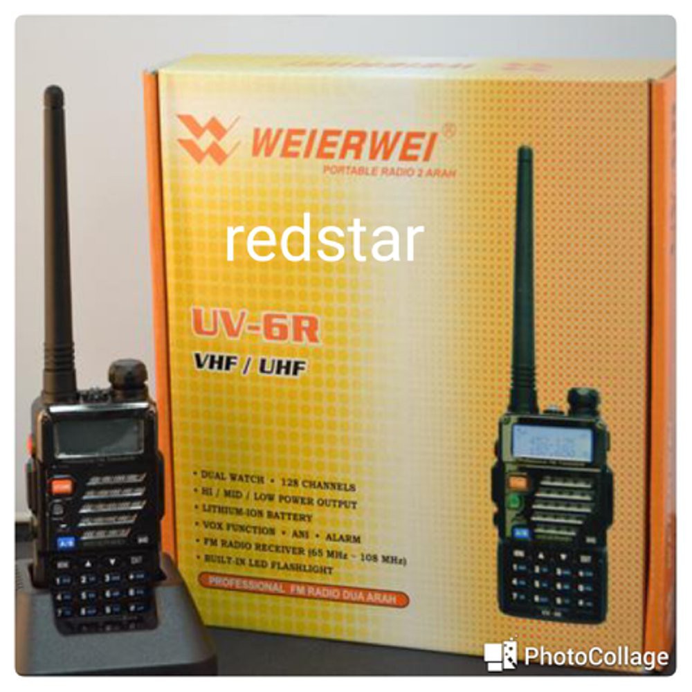 PROMO    HT WEIERWEI UV 6R  DUAL BAND FREE HANDSFREE Terbaik