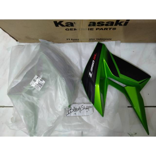 Shroud fering fairing sayap tangki z250sl z250 sl hijau list hitam original
