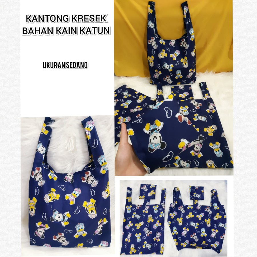 tas belanja lipat KAIN KATUN_tas kresek kain katun_tas kain lipat