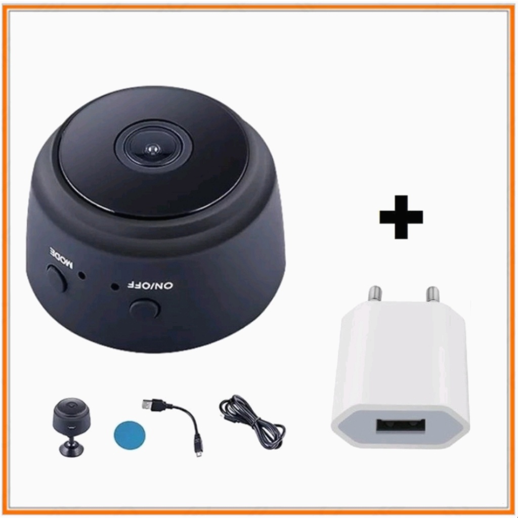IP Camera / IPCAM V380 Mini Wifi Spy Kamera IP HD1080P Wireless Hidden-IP CAM + Adaptor