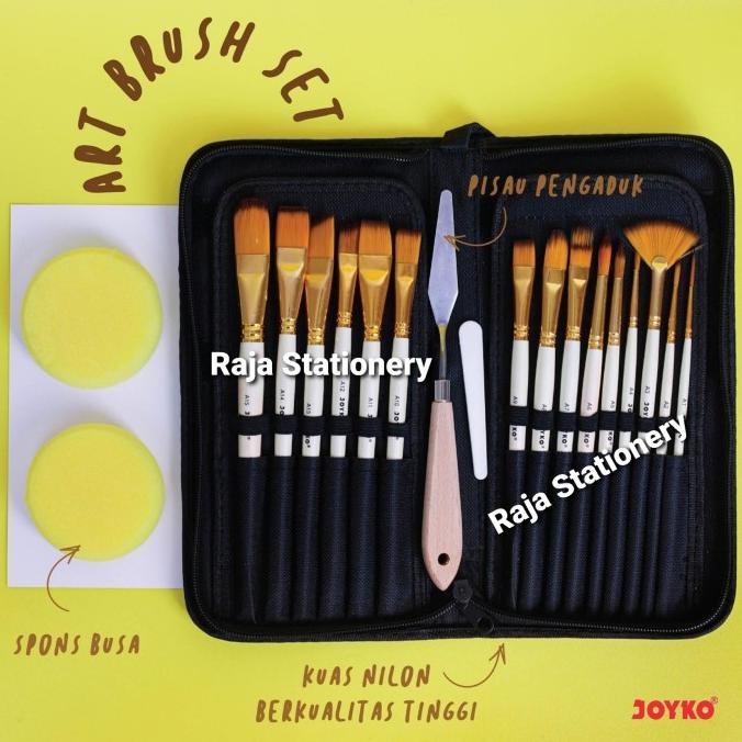 

$$$$] Joyko Brush FULL Set Scalpel Sponge / Set Kuas Lukis Lengkap BRS-12