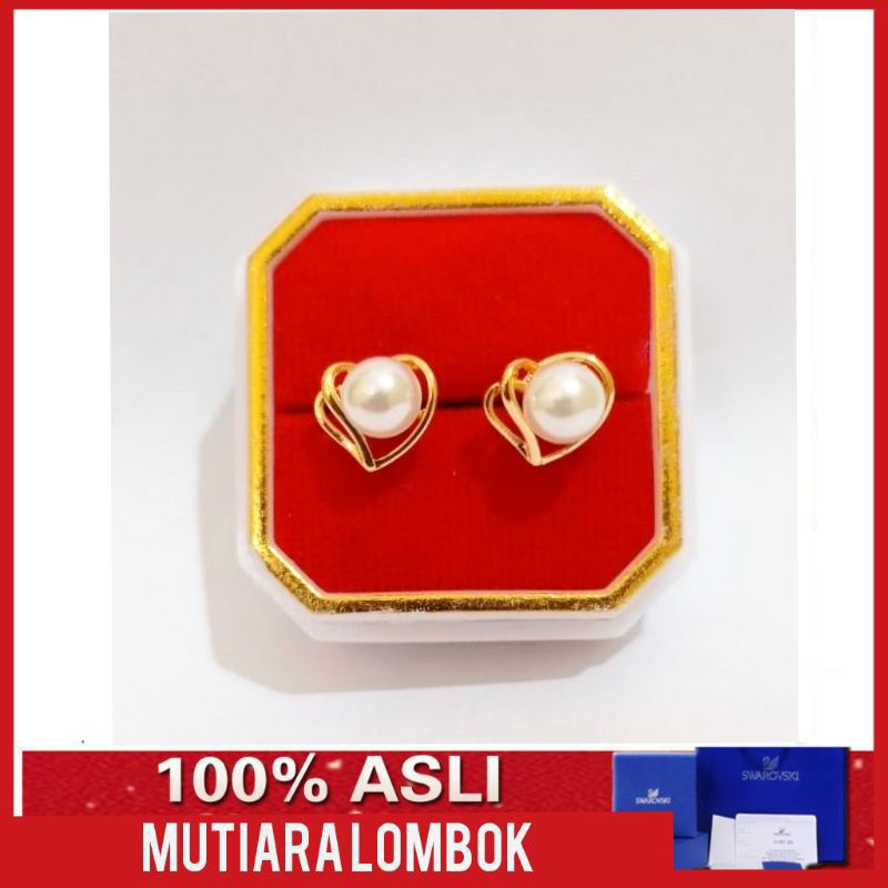anting giwang mutiara anting tindik mutiara asli anting tusuk mutiara lombok anting wanita perhiasan