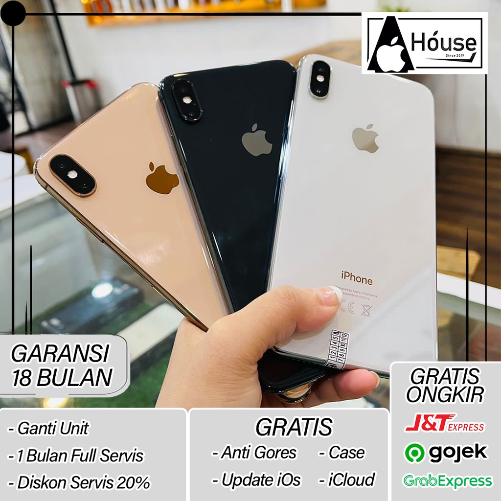 Jual IPhone XS MAX 64GB / 256GB - Second Original (GARANSI 18 BULAN ...