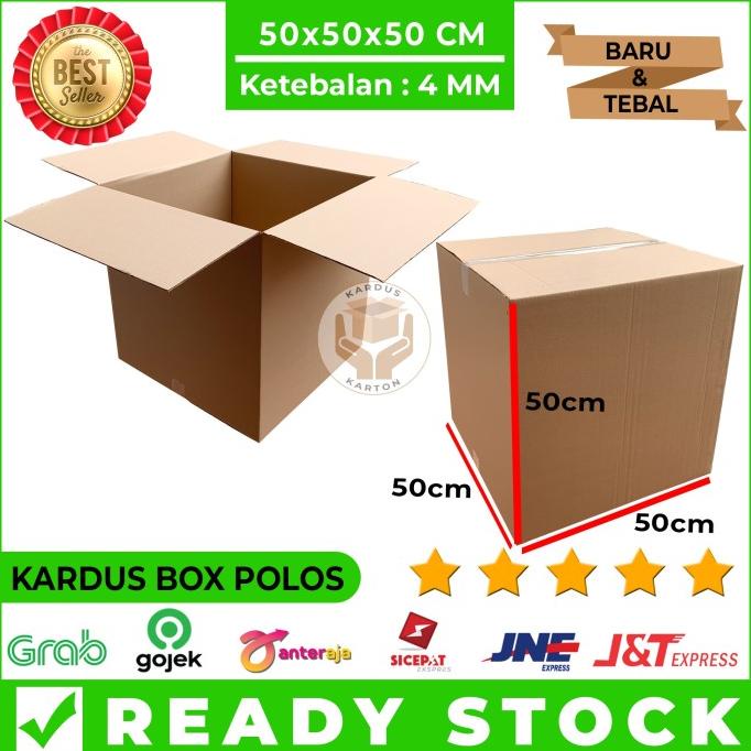 

Kardus Besar Jumbo Karton Box Polos 50 x 50 x 50 Packing Pindahan