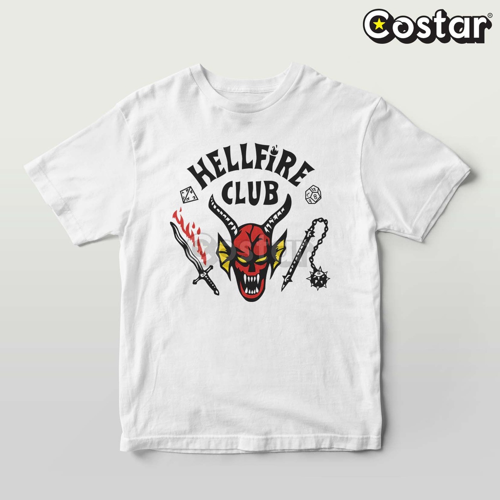 Kaos Hellfire Club Oblong - Stranger Things 4 Bahan Combed Premium