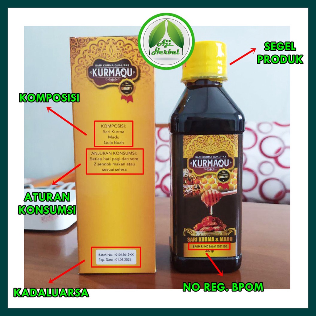 1 Obat Sesak Nafas Asam Lambung, Obat Heartburn, Obat Nyeri Dada Akibat Asam Lambung - KURMAQU Sari Kurma Dan Madu-3