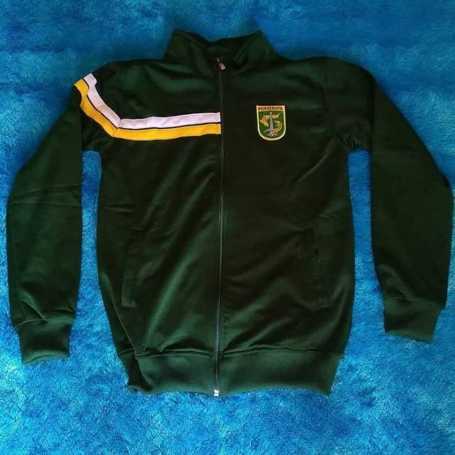 JAKET TRACTOP PERSEBAYA TWO STRIP BONEK MURAH