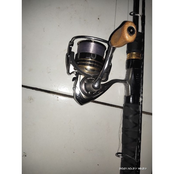 reel daiwa luvias lengkap joran magoi gmx 20lbs