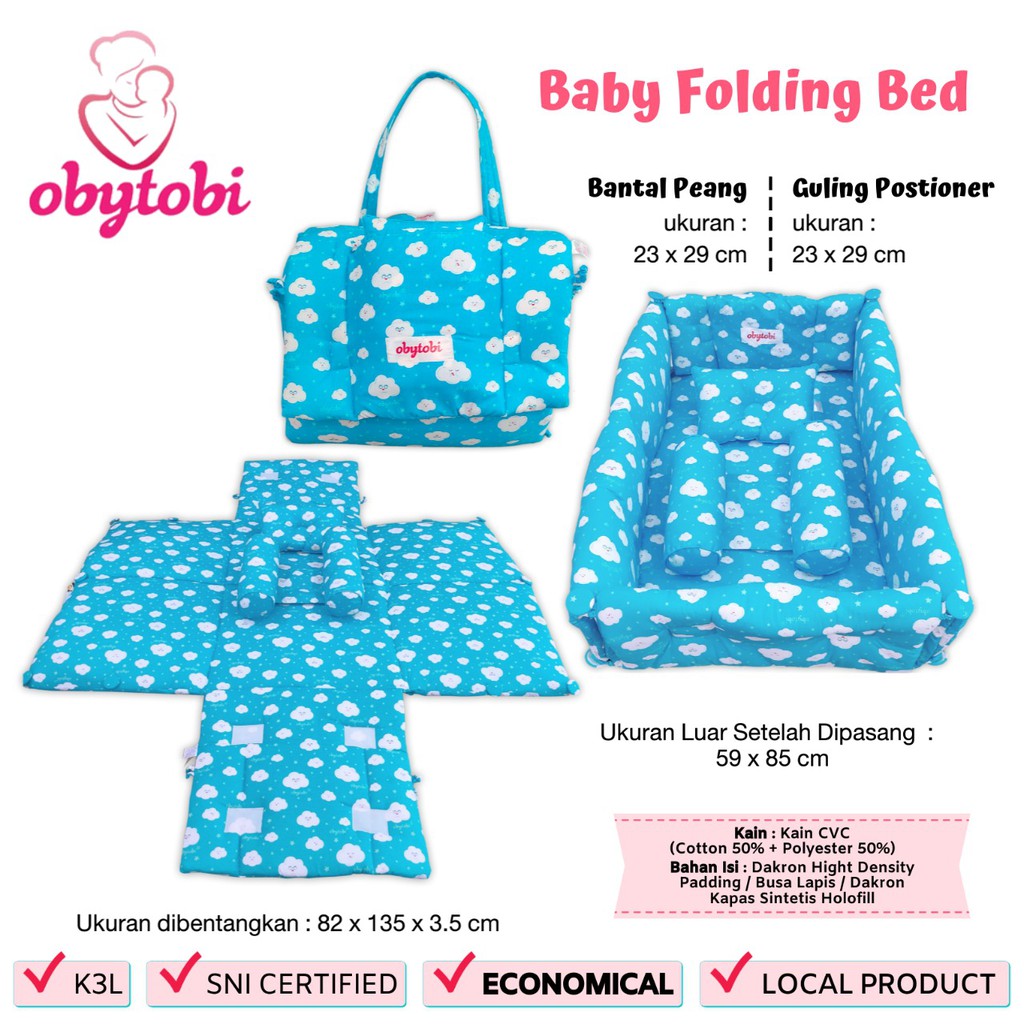 Obytobi By Obayito Baby Folding Bed OB-0107-B