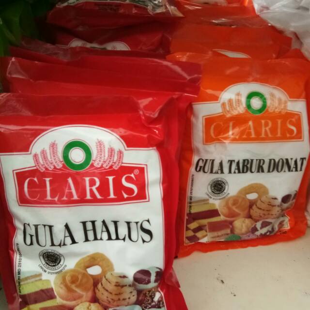 

Gula halus dan gula donat Claris 250gr