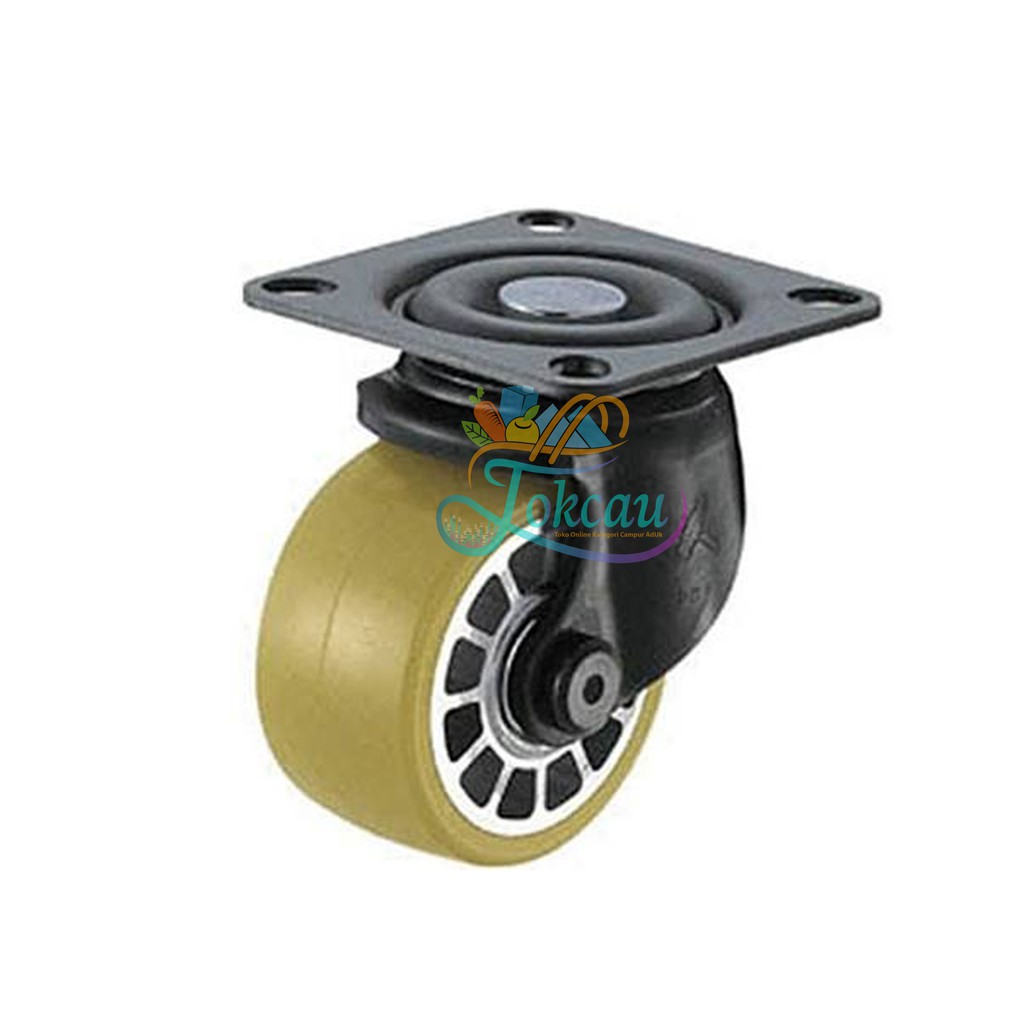 Roda Caster / Troli / Troly PU 2,5 Inch Heavy Duty Hidup Putar ( Swivel ) Hammer