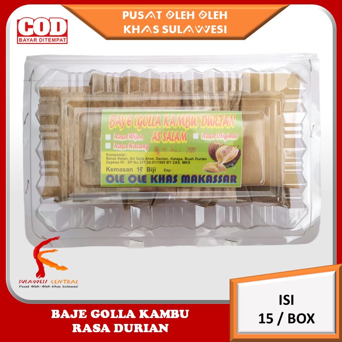 

Kue Baje Baye Golla Kambu Original Khas Sulawesi isi 15 biji