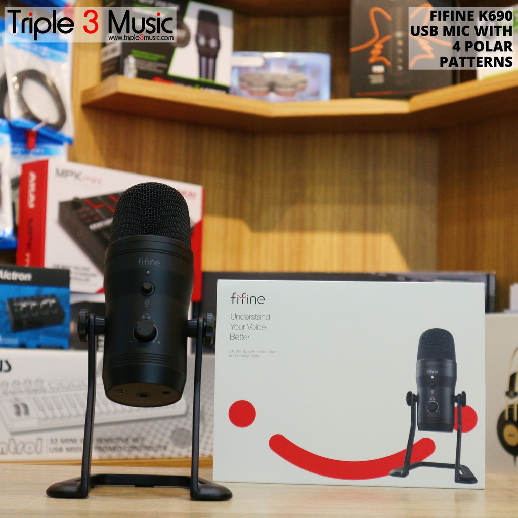 FIFINE K690 USB Mic Condenser Multi pattern