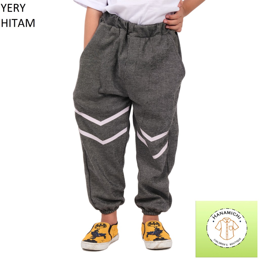 Hanamichi YERY Celana Jogger / Joger Anak Motif Garis