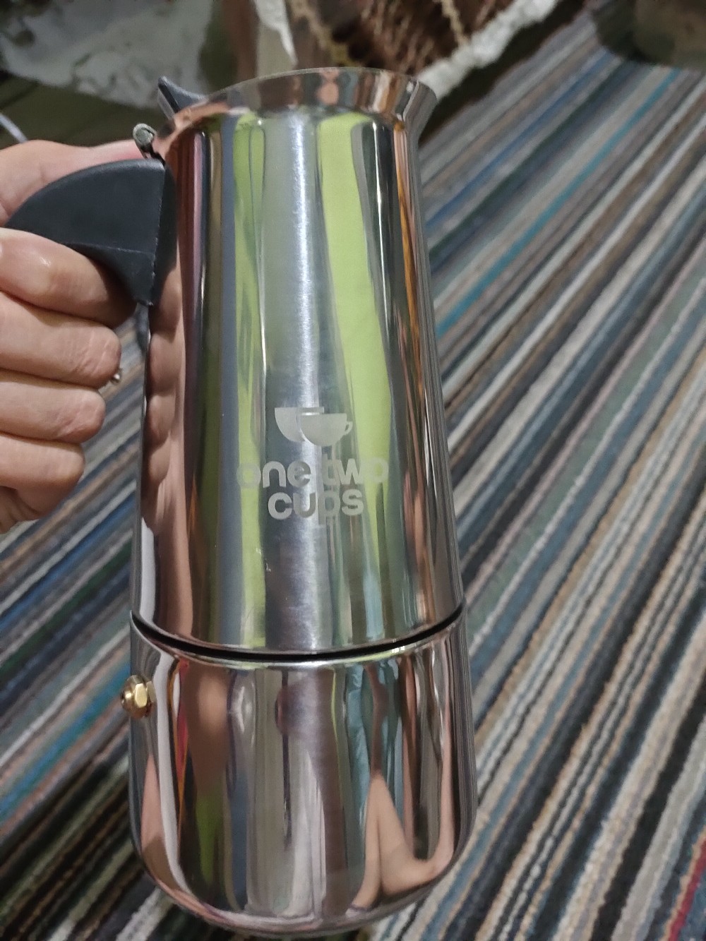 One Two Cups Espresso Coffee Maker Moka Pot Teko Filter 300ml - Z20