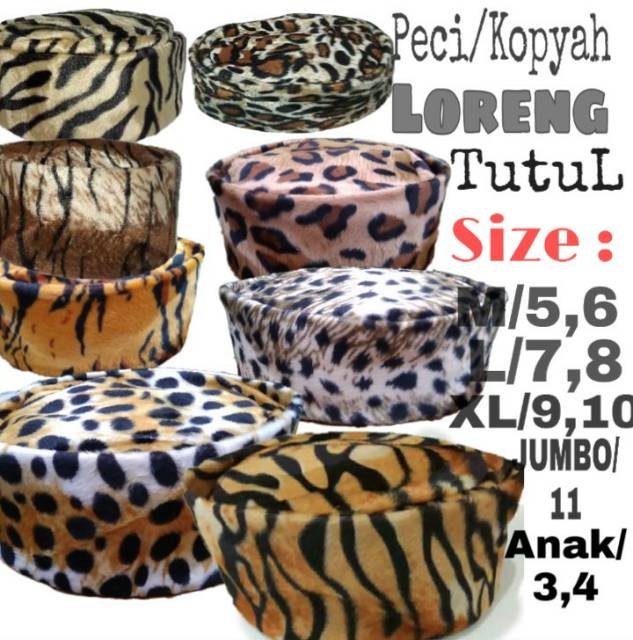 PECI/KOPYAH LORENG/TUTUL