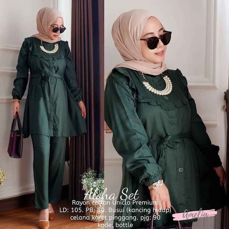 Hakira Set Rok Ori By Sancaka Ld 108 // Jeyla Set Rok // Baju Kaos Bebyterri Setelan Rok Linen Ld 11
