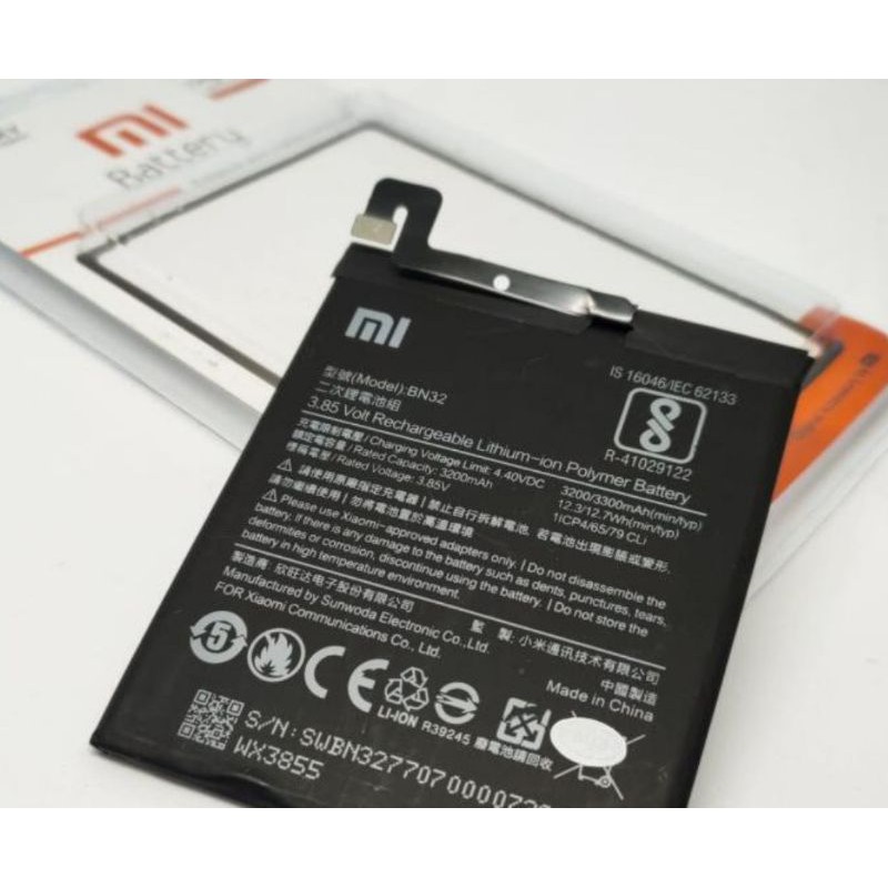 baterai batre xiaomi redmi 4 bn32 original