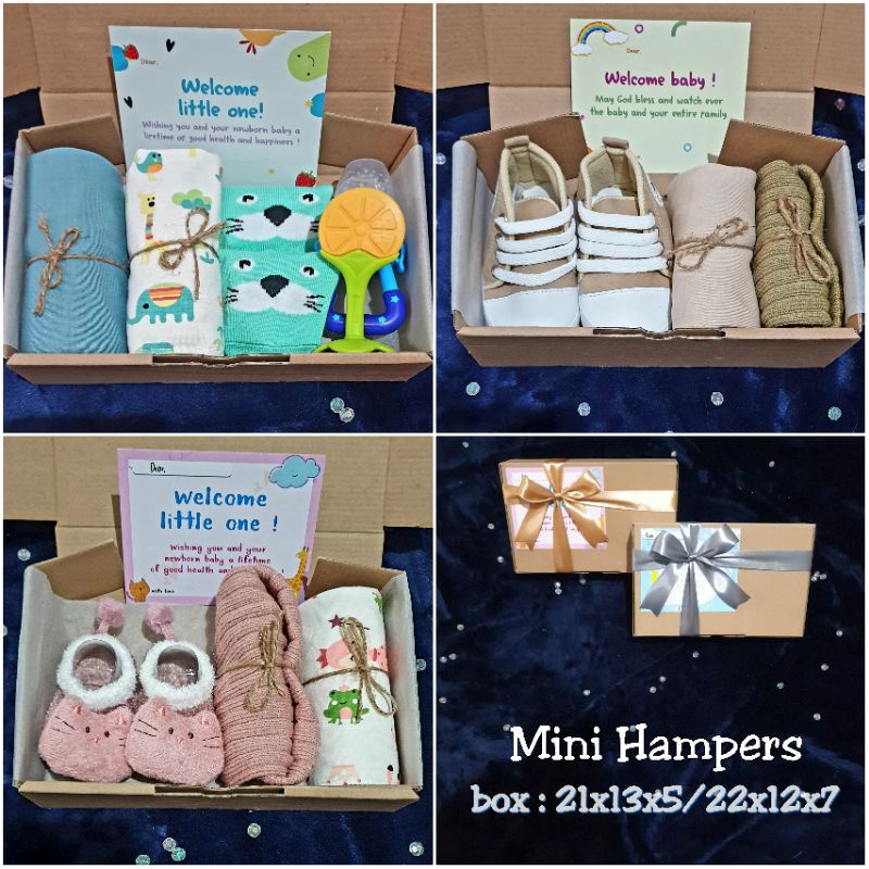 [Mini Hampers] Hampers Bayi Newborn | Kado Bayi | Baju Bayi | Hampers Baby Boy | Hamper Baby Girl | Kado lahiran