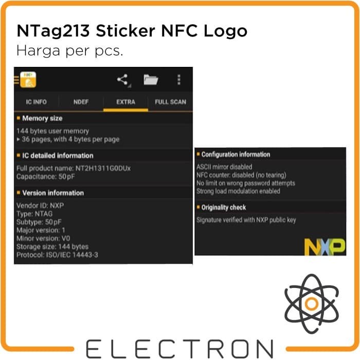 NTag213 Sticker NFC Logo RFID 13.56Mhz Tag Label ISO14443A Stiker