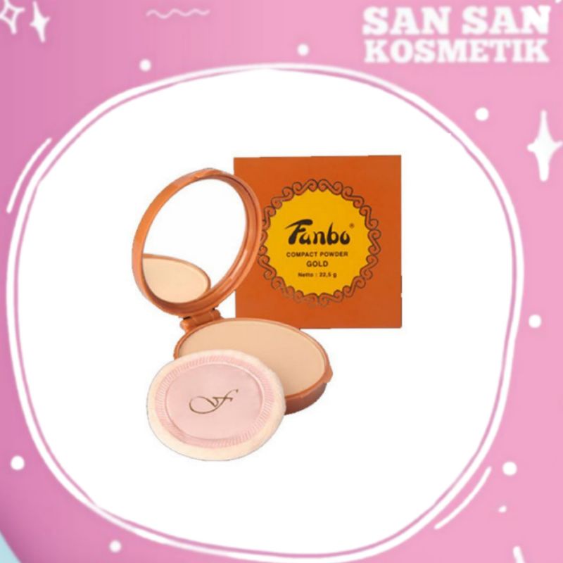 Fanbo Compact Powder Gold