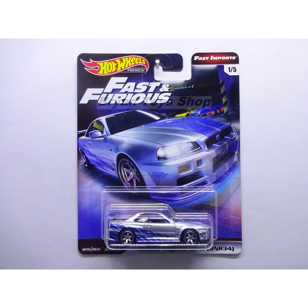 Hot Wheels Fast Import Nissan Skyline GT-R BNR34