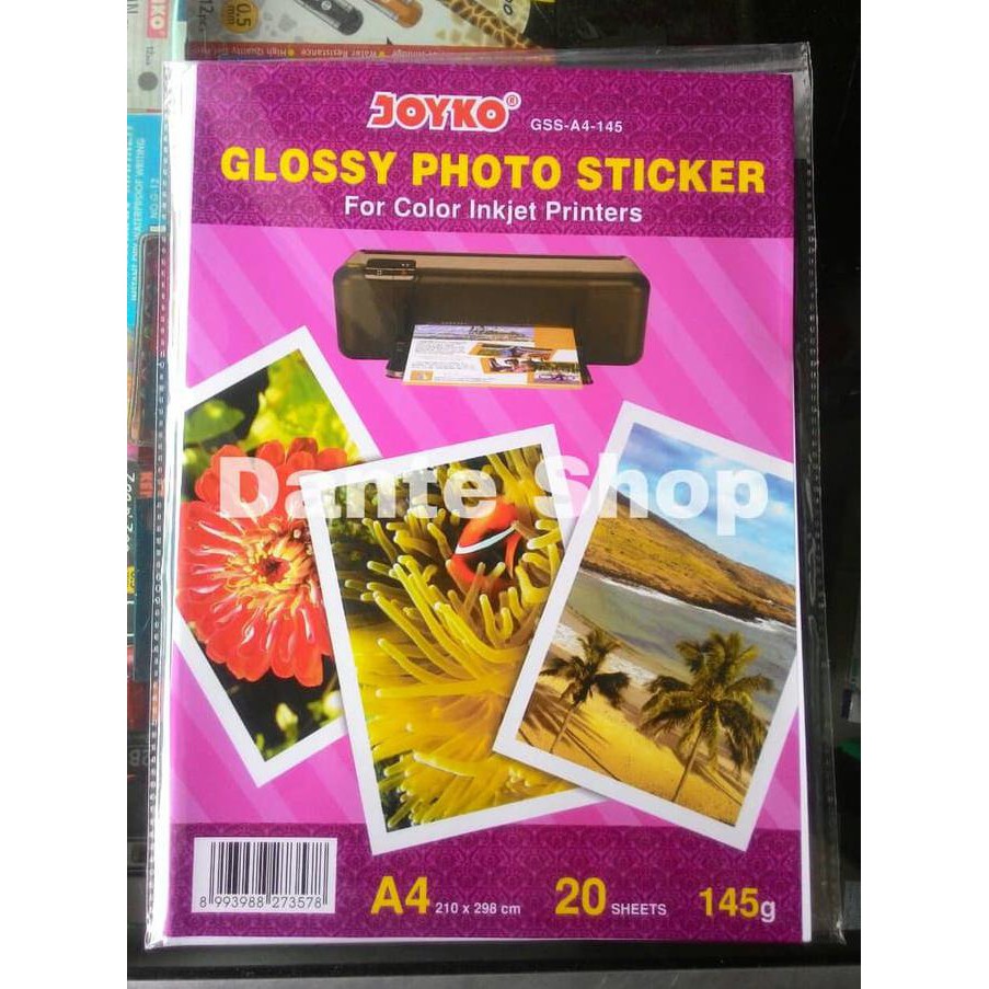 

Promo Murah !!! Glossy Photo Sticker Joyko GSS A4 145 Terbaru