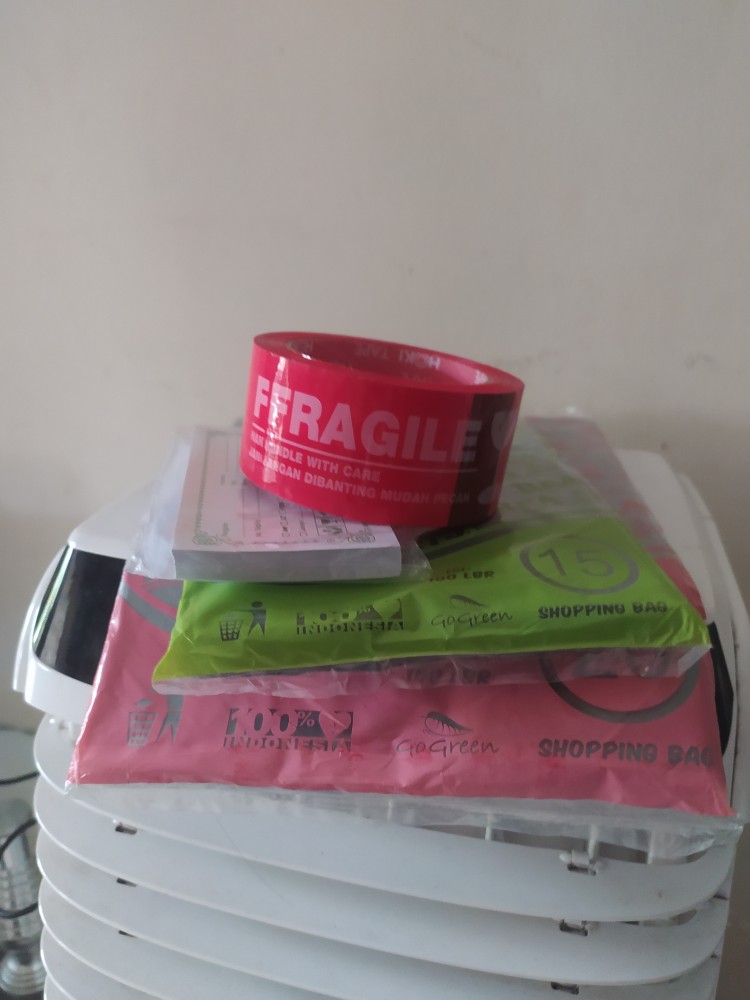 Lakban Fragile Jangan Dibanting (hoki 48  Mm X 90 Yard )