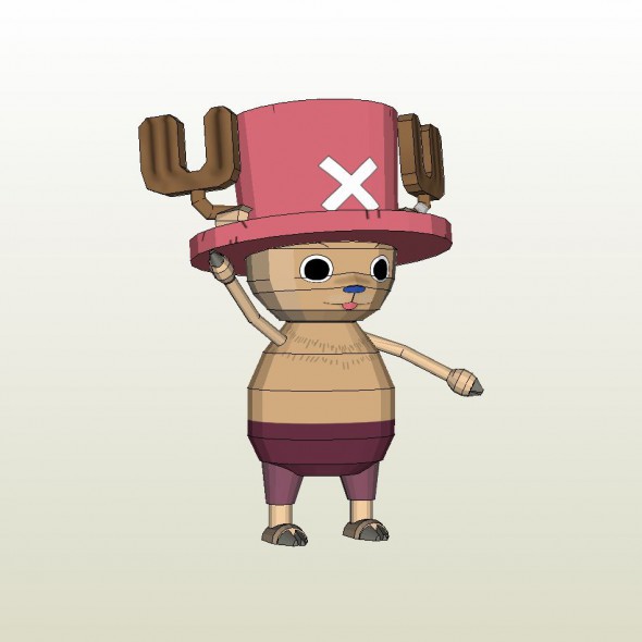 DIY Papercraft Figure Anime Chopper Mini Version