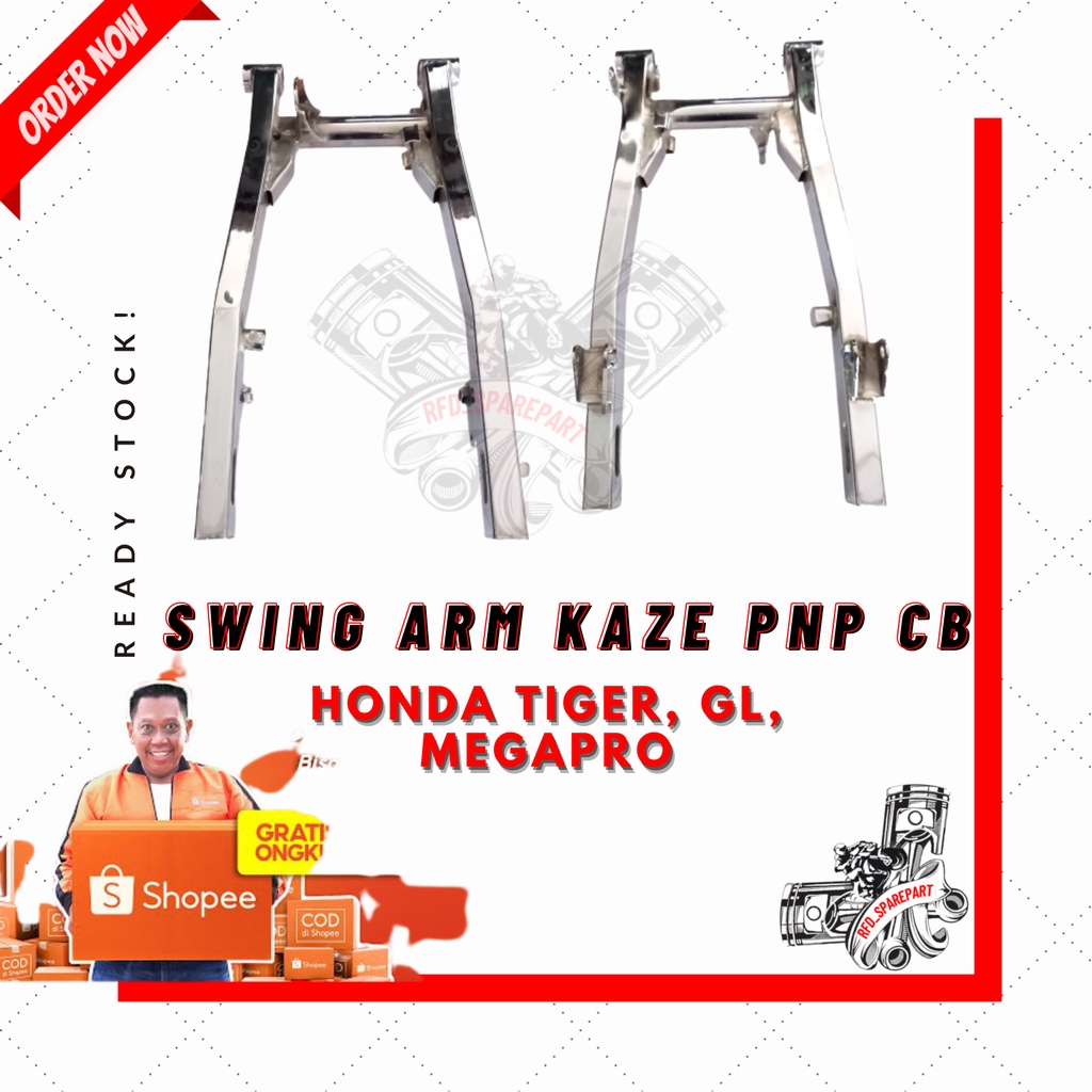 Fork Swing Arm arem Lengan Ayun Kaze pnp CB TIGER MEGAPRO Tebal Crom Murah