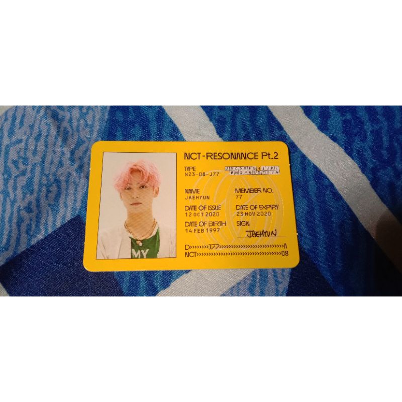 [OFFICIAL] ID Card Jaehyun Resonnance pt.2