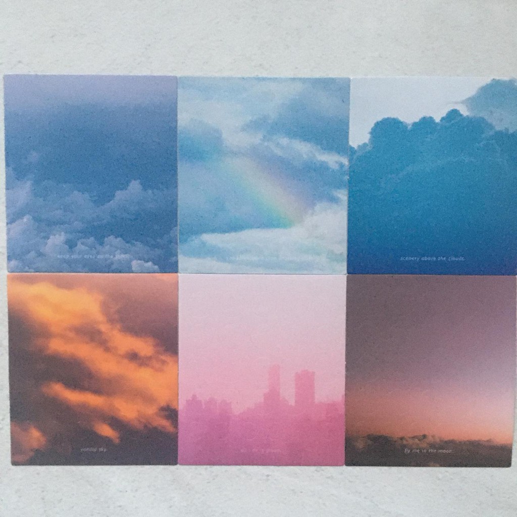 

SKY SERIES STICKER / DECO STICKER / BULLET JOURNAL POLCOS SCRAPBOOK STICKER