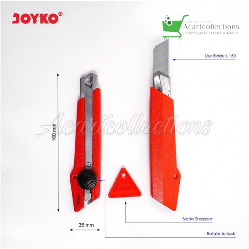 

CUTTER JOYKO L-500 ( BISA ISI ULANG ) || PISAU KATER