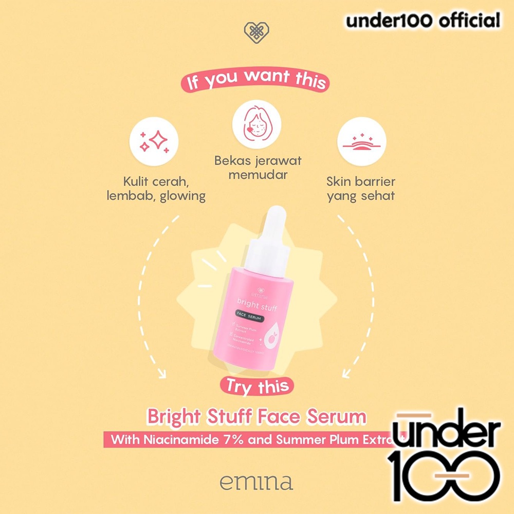 ❤ UNDER100 ❤ EMINA Bright Stuff Series | pencerah Emina toner face wash moisturizing tone up ACNE PRONE