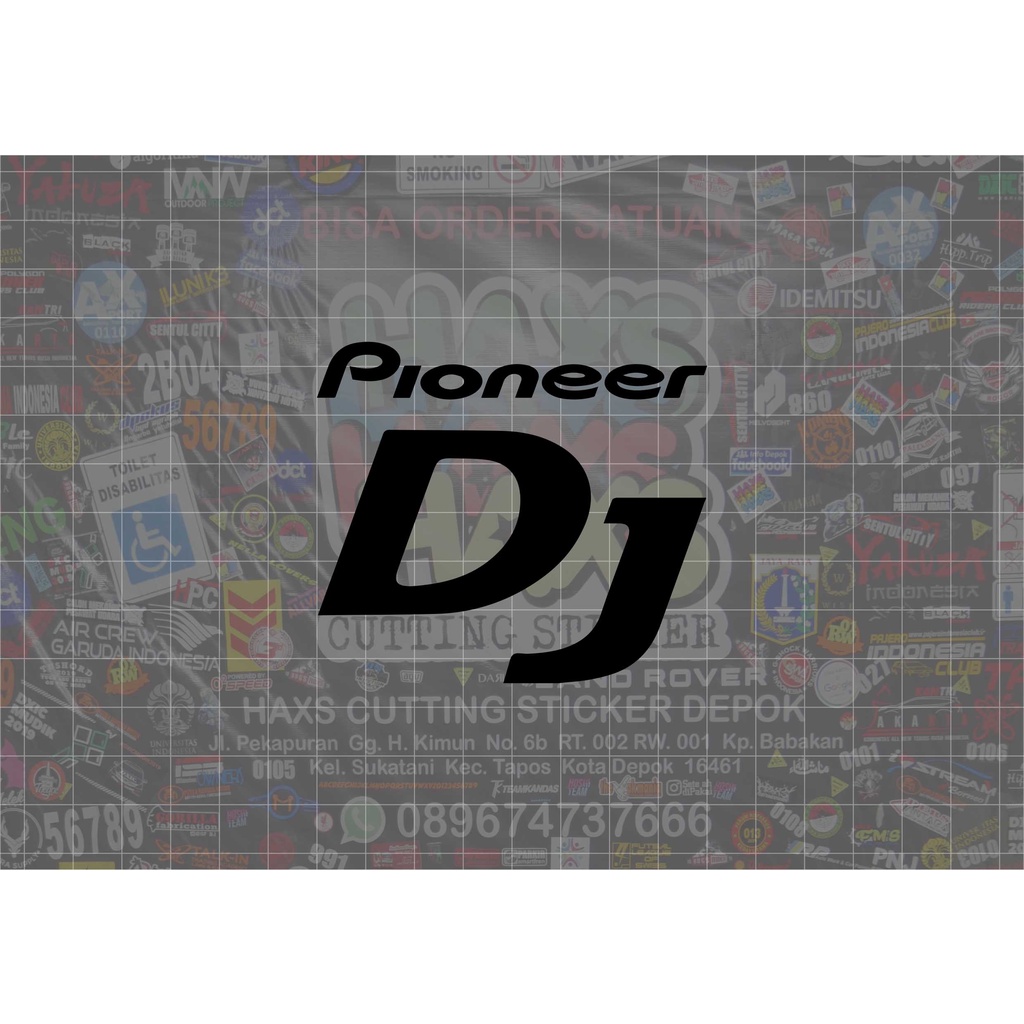 Cutting Sticker Logo Pioneer Dj Ukuran 8 Cm Untuk Mobil &amp; Motor